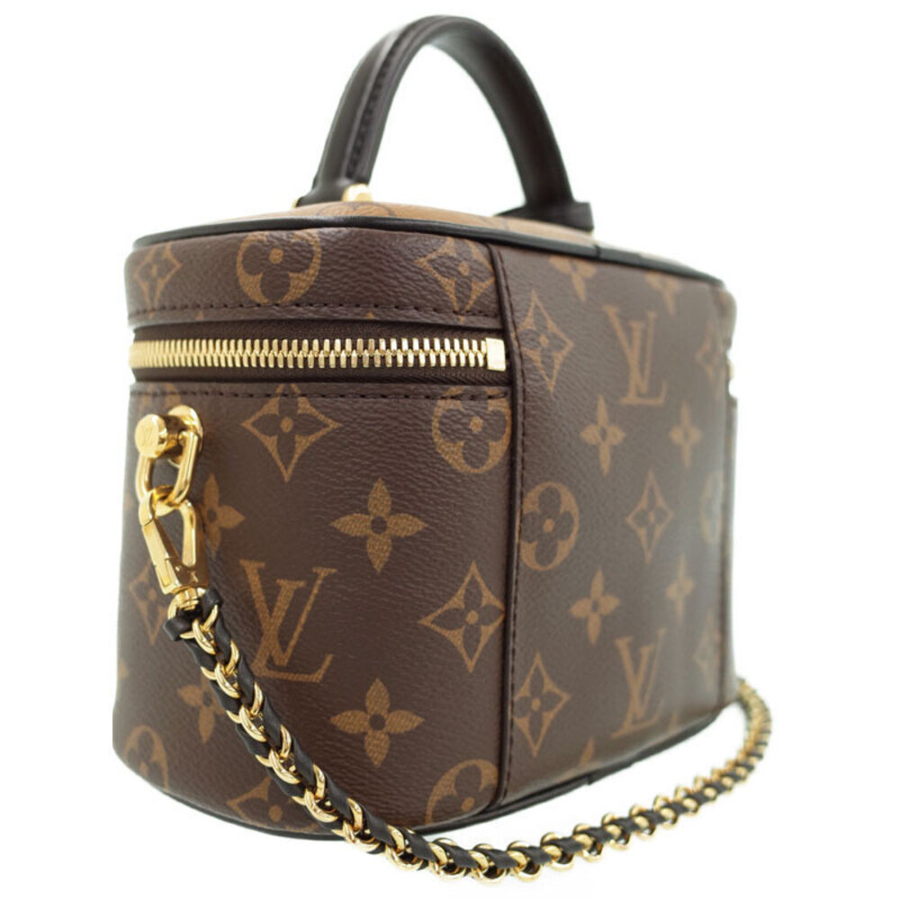 Louis Vuitton Leather Bag NV Monogram Brown Vanity